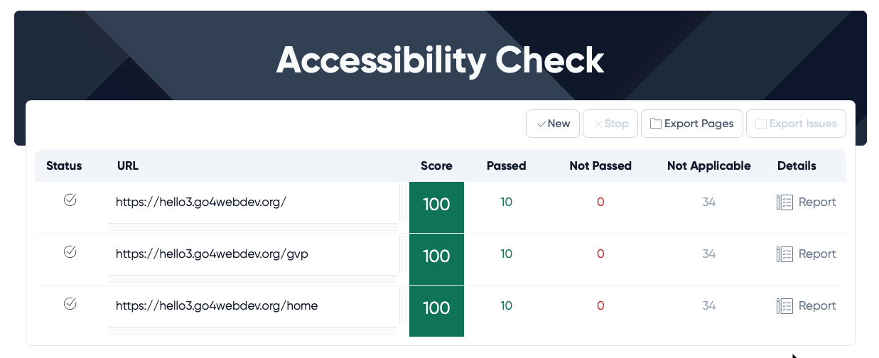 Check Accessibility